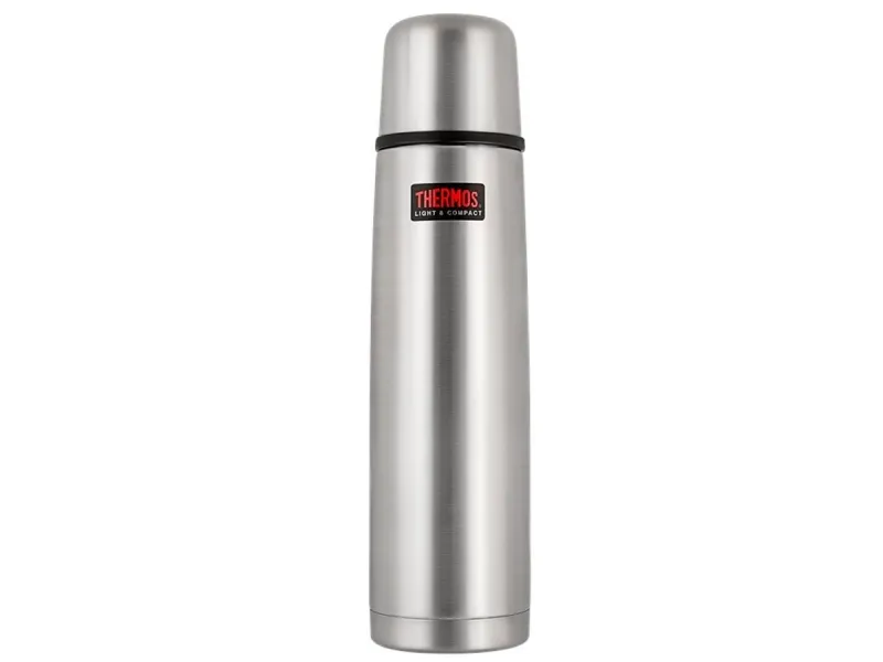 Термос Thermos FBB стальной черный 1.0L классика с кнопкой