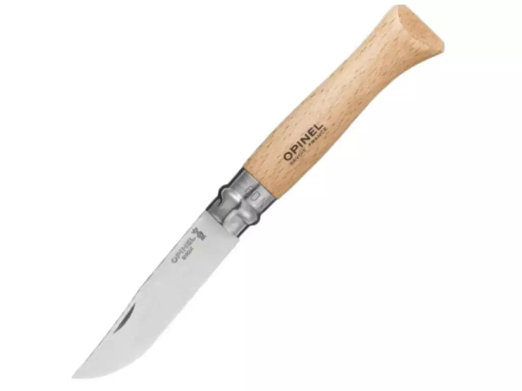 Нож Opinel 9VRI 9 см нержавеющий с кольцом