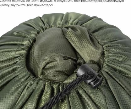 Спальный мешок Remington (220x80 см, 0/+5 °С) зеленый