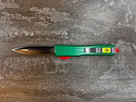 Фронтальный складной нож Microtech Stroy M-2 Зелёный, Микротек Строй