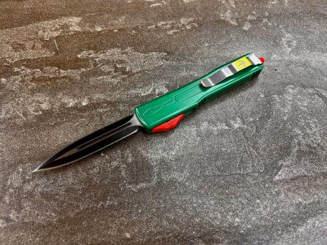 Фронтальный складной нож Microtech Stroy M-2 Зелёный, Микротек Строй