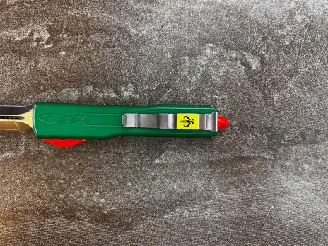 Фронтальный складной нож Microtech Stroy M-2 Зелёный, Микротек Строй