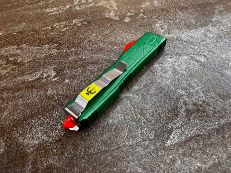 Фронтальный складной нож Microtech Stroy M-2 Зелёный, Микротек Строй