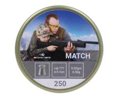 Пули Borner Match 4,5 мм 0,58г 250 штук
